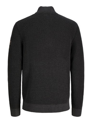 JACK&JONES JJELIAS KNIT HIGH NECK PLS ZWART