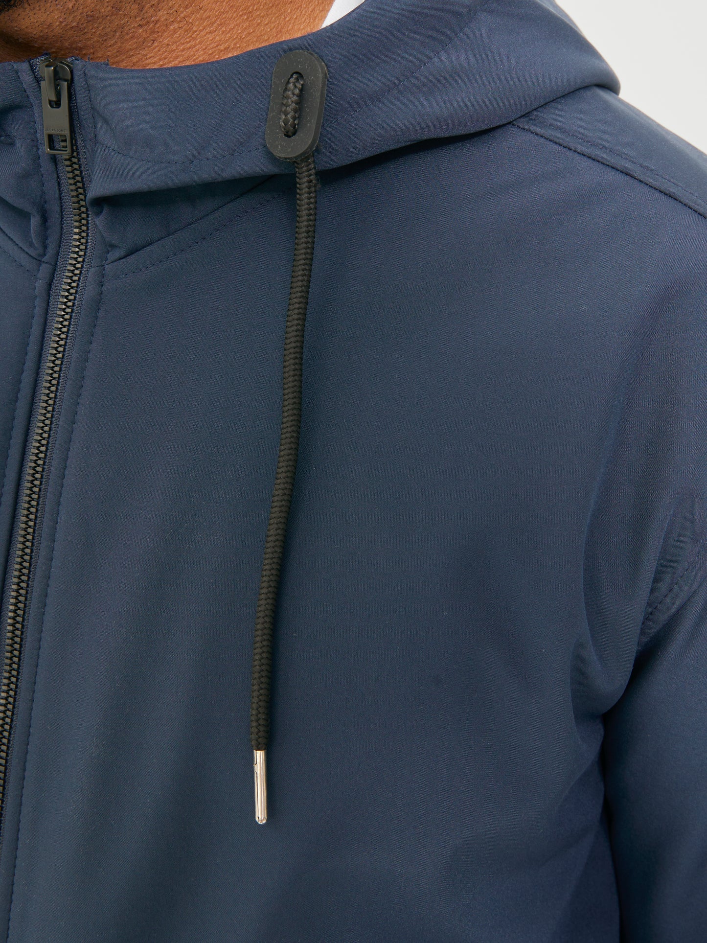 JACK&JONES JJEBASIC SOFTSHELL HOOD NOOS PLS BLAUW