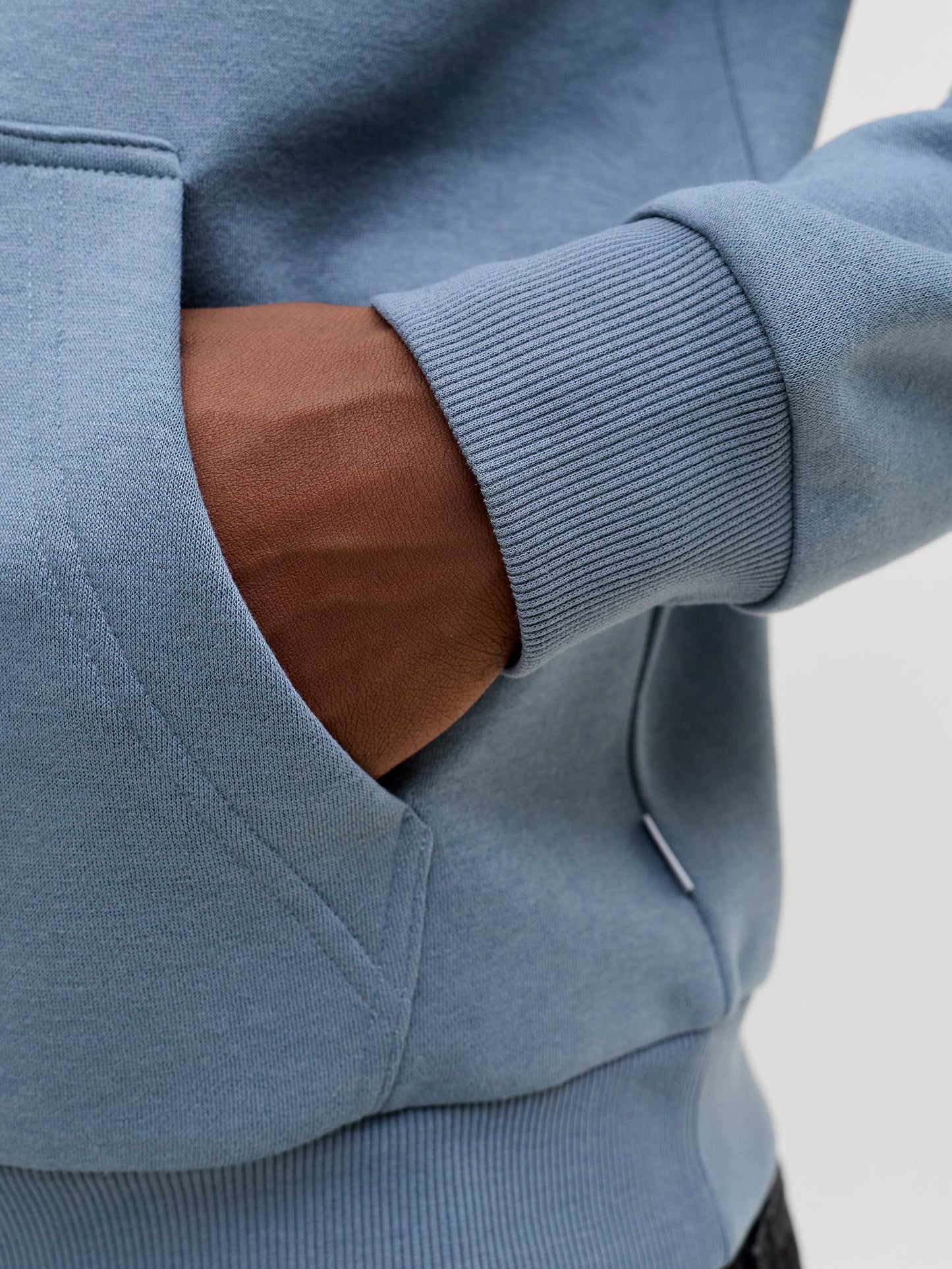 JACK&JONES JJEBRADLEY SWEAT HOOD NOOS PLS BLAUW