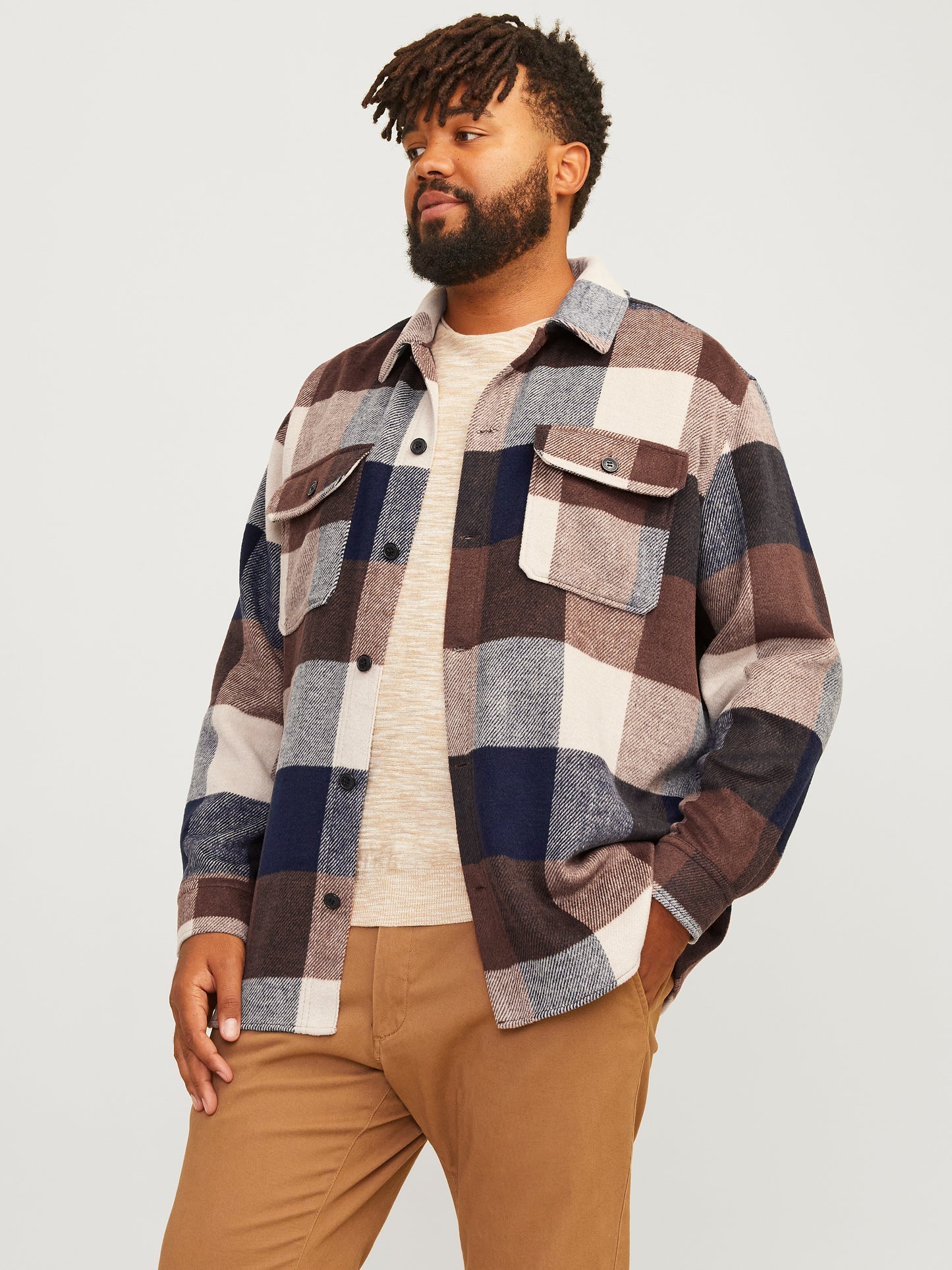 JACK&JONES JJEBRADLEY OLLIE OVERSHIRT LS NOOS PLS