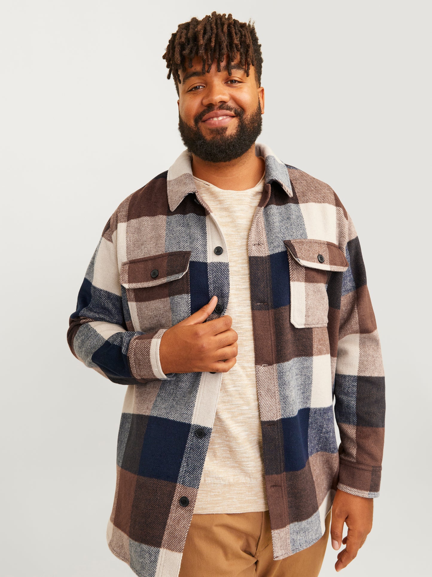 JACK&JONES JJEBRADLEY OLLIE OVERSHIRT LS NOOS PLS