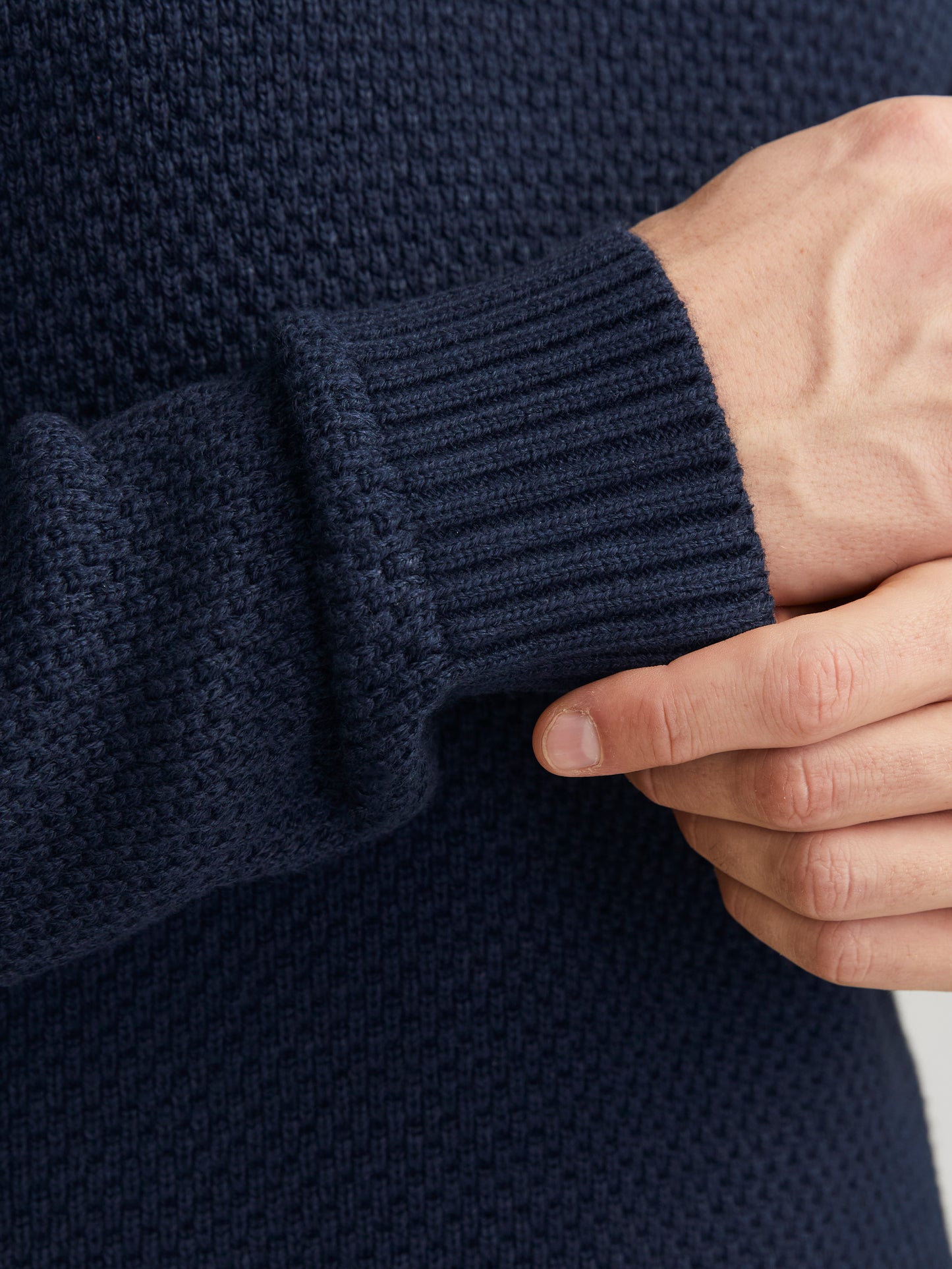 JOREATON KNIT CREW NECK BF PLS BLAUW