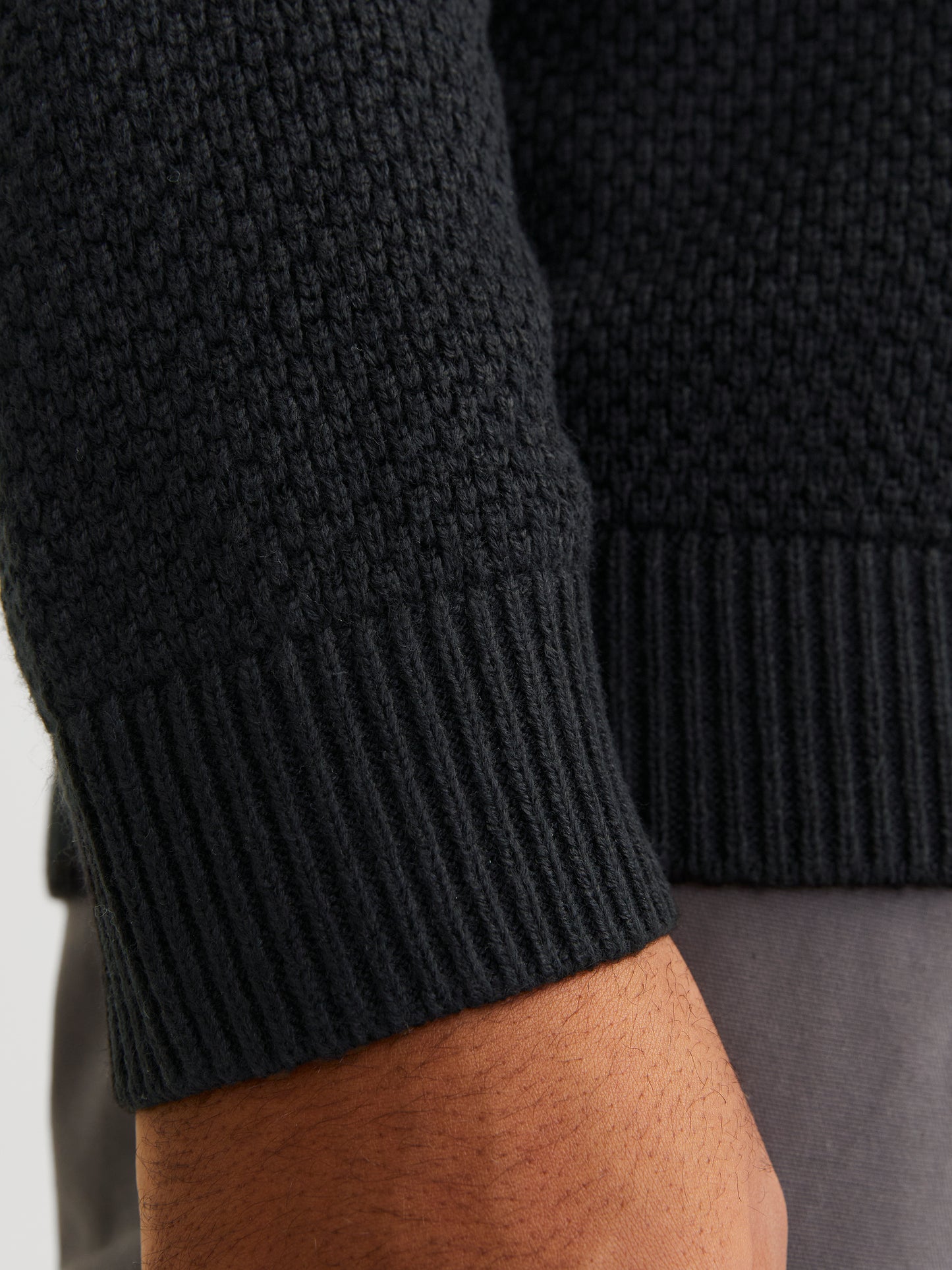 JOREATON KNIT CREW NECK BF PLS ZWART