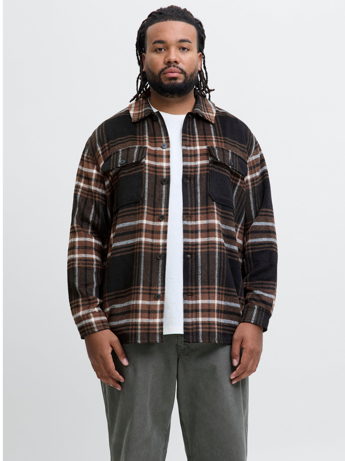JACK&JONES JJEBRADLEY OLLIE OVERSHIRT LS NOOS BRUIN