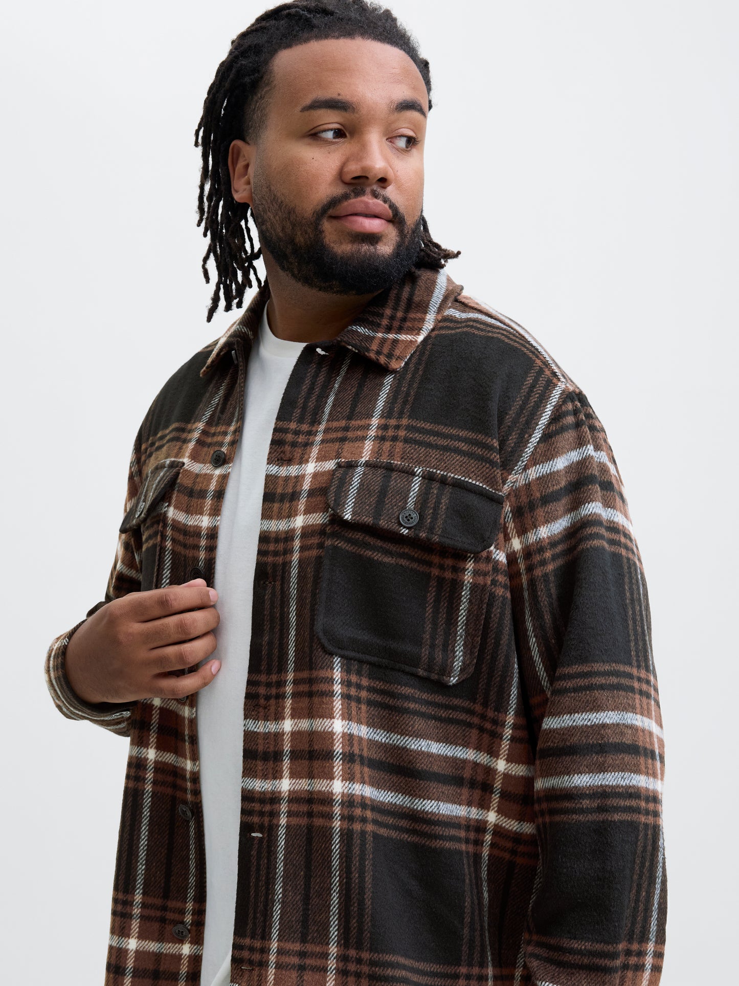 JACK&JONES JJEBRADLEY OLLIE OVERSHIRT LS NOOS BRUIN