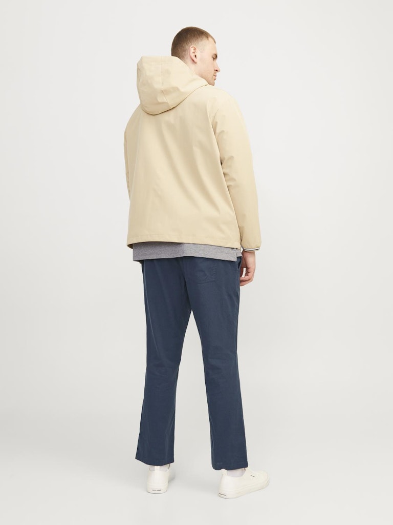 Jack & Jones PLUS JPSTACE JJBREEZE LINEN BLEND PLS Navy