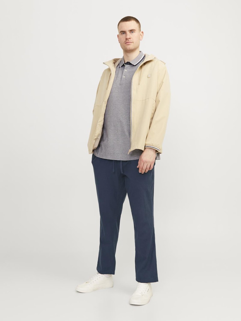 Jack & Jones PLUS JPSTACE JJBREEZE LINEN BLEND PLS Navy