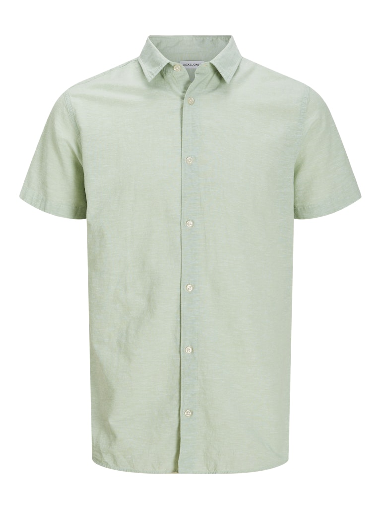 JACK&JONES JJEBREEZE LINEN BLEND SHIRT iceberg green