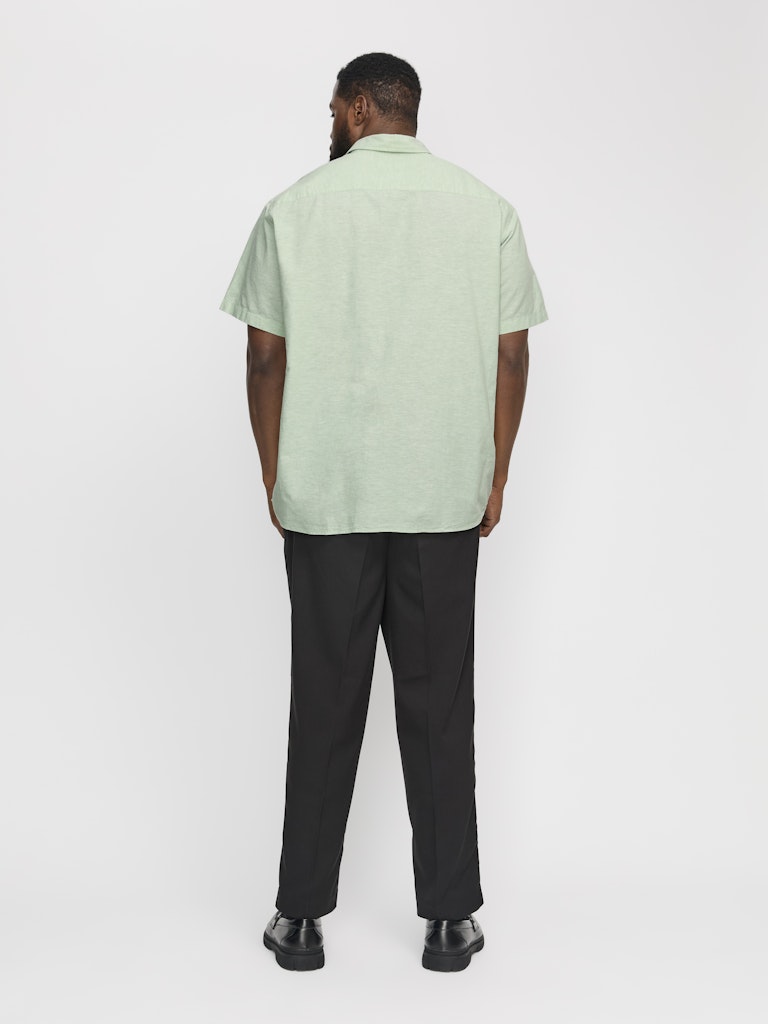 JACK&JONES JJEBREEZE LINEN BLEND SHIRT iceberg green