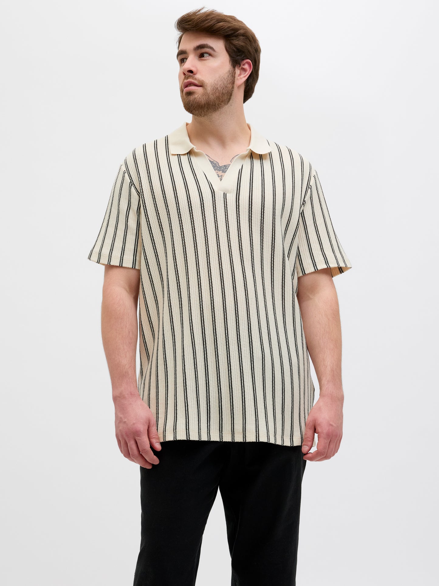 JACK&JONES JPRBLUHARRY SS SPLIT NECK POLO