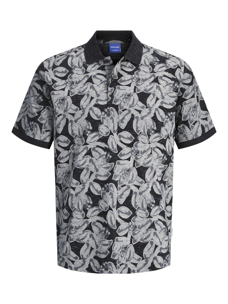 Jack & Jones JORSPLIT AOP POLO SS PLS Black