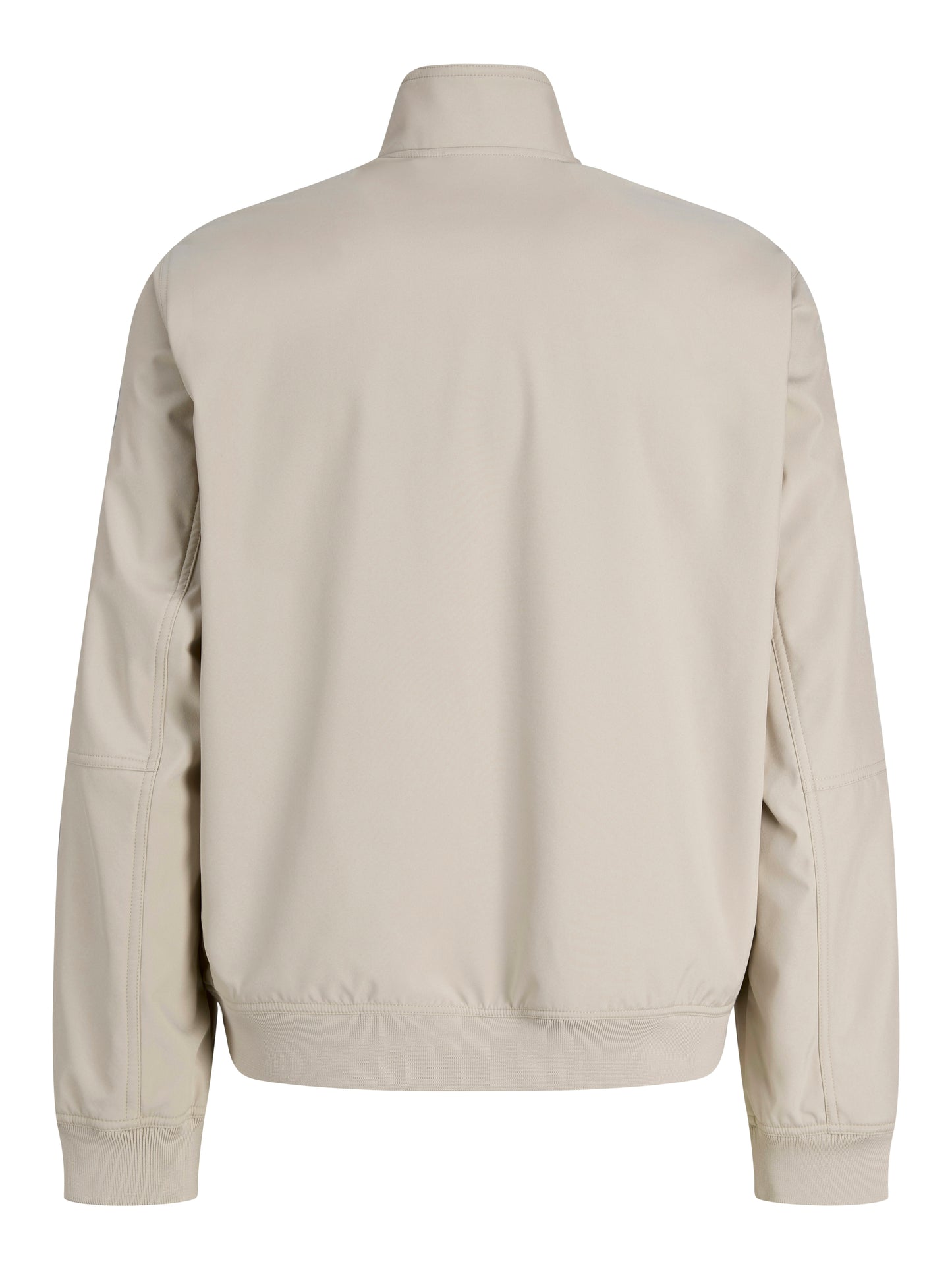 JACK&JONES JJEPARKER SOFTSHELL COLLAR BOMBER SN PLS WIT/BEIGE