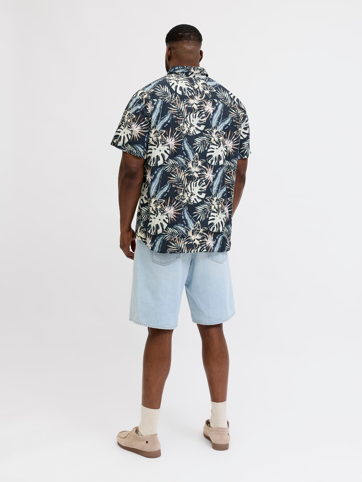 JACK&JONES JJHONOLULU AOP TEE SS CREW NECK PLS