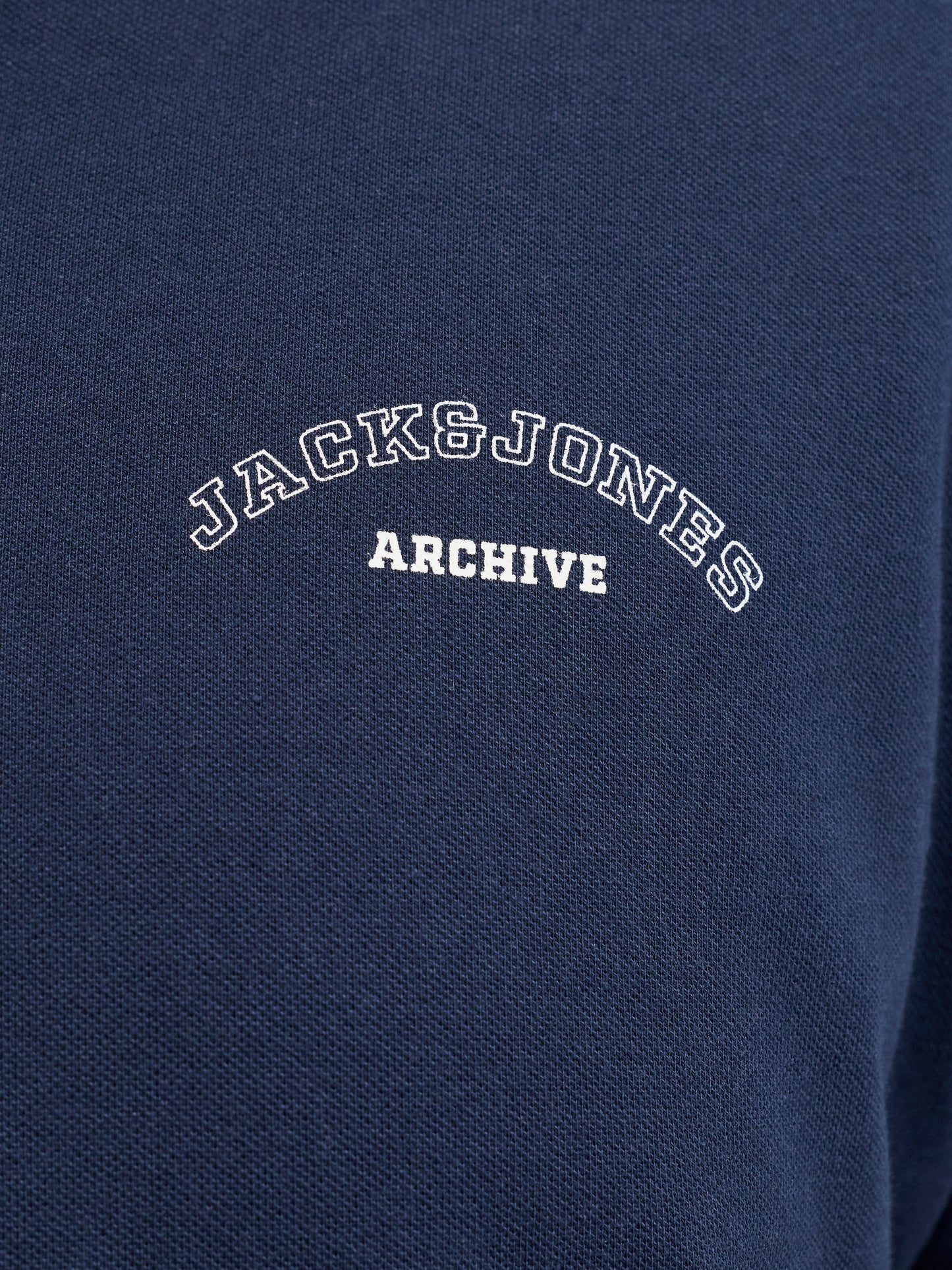 JACK&JONES JJCOLLEGE LOGO POLO SS PLS BLAUW