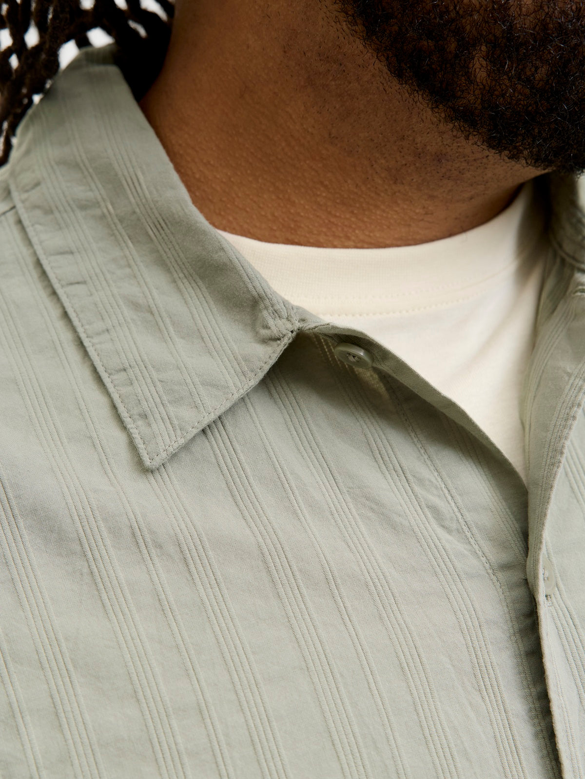 JACK&JONES JORRIVIERA TEXTURE SHIRT SS PLS