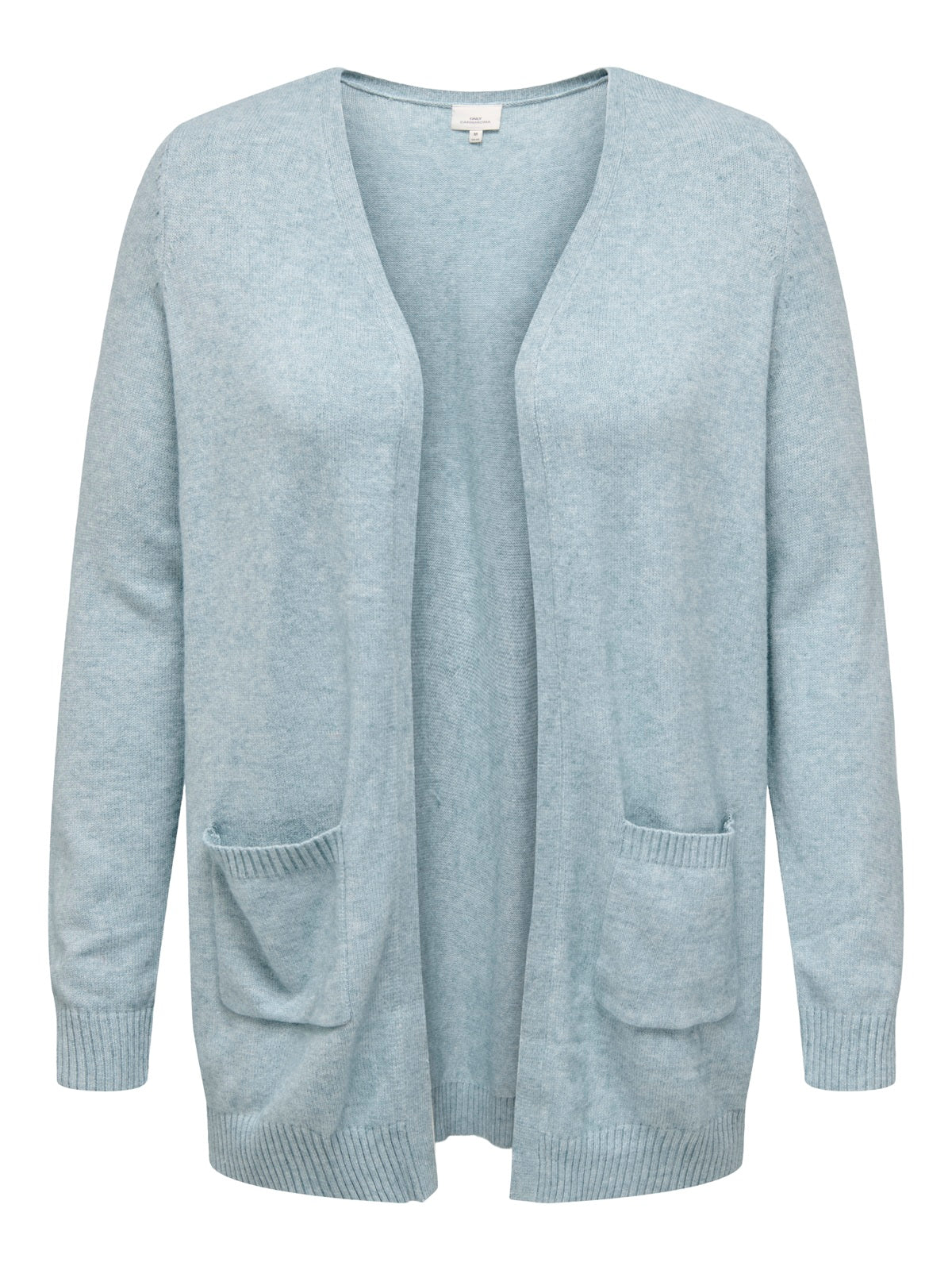 ONLY CARMAKOMA CARESLY LIFE L/S OPEN CARDIGAN KNT NOOS BLAUW