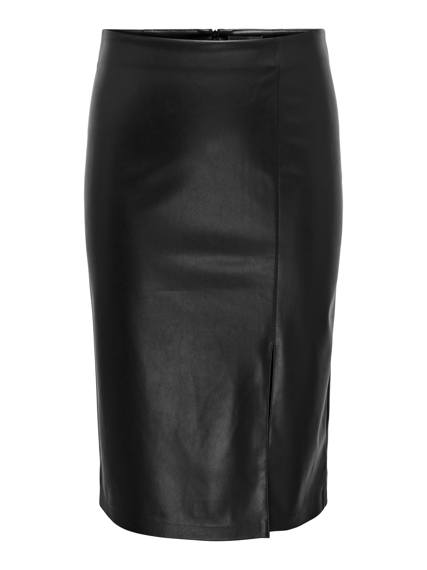 ONLY CARMAKOMA CARHEIDIHANNA LIFE FAUX LEATHERSKIRT OTW ZWART