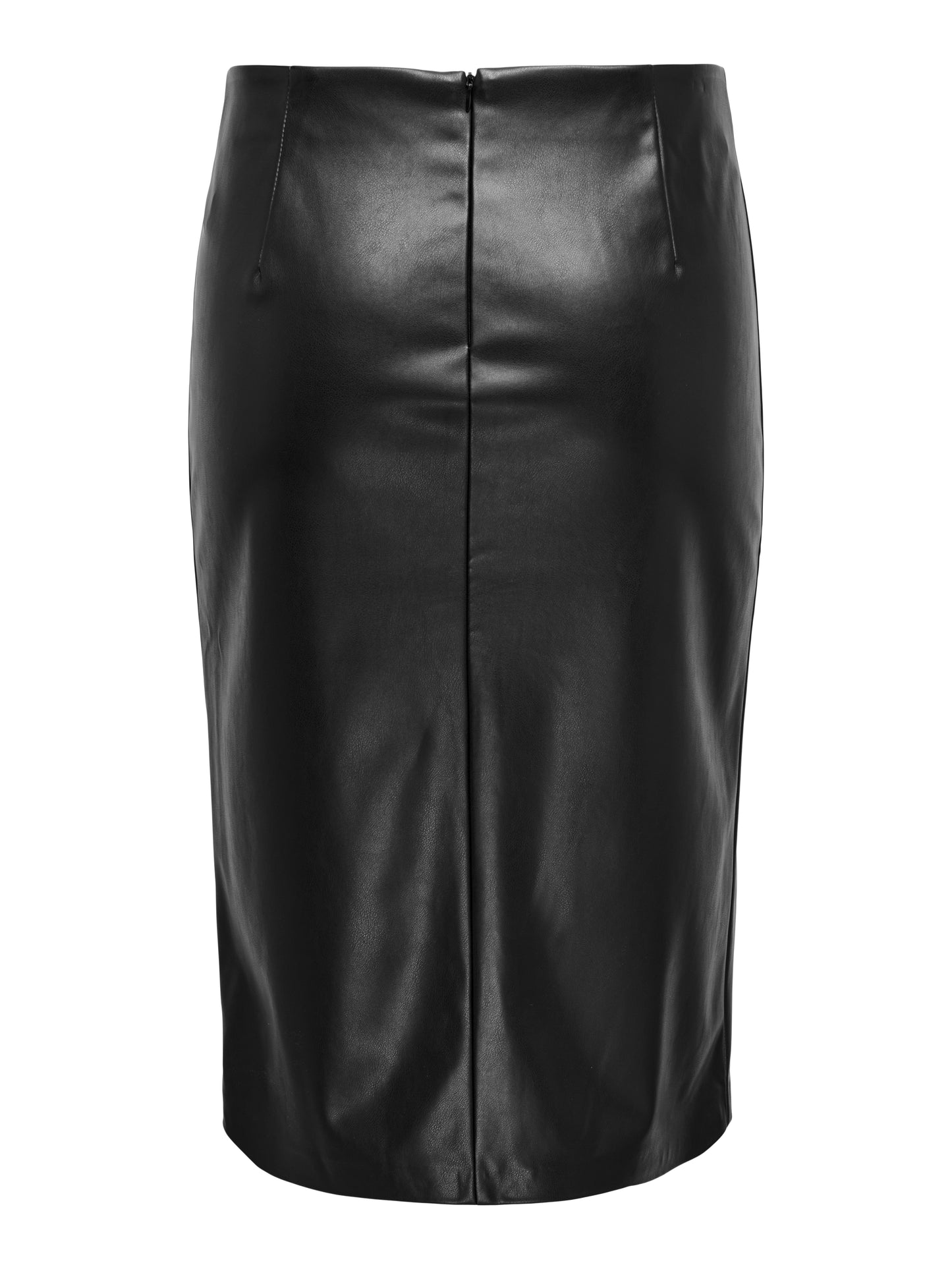 ONLY CARMAKOMA CARHEIDIHANNA LIFE FAUX LEATHERSKIRT OTW ZWART