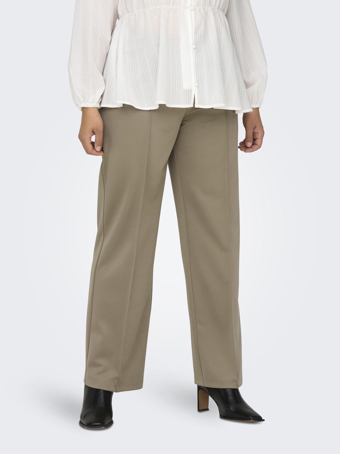 Only Carmakoma Carlaurel broek medium bruin