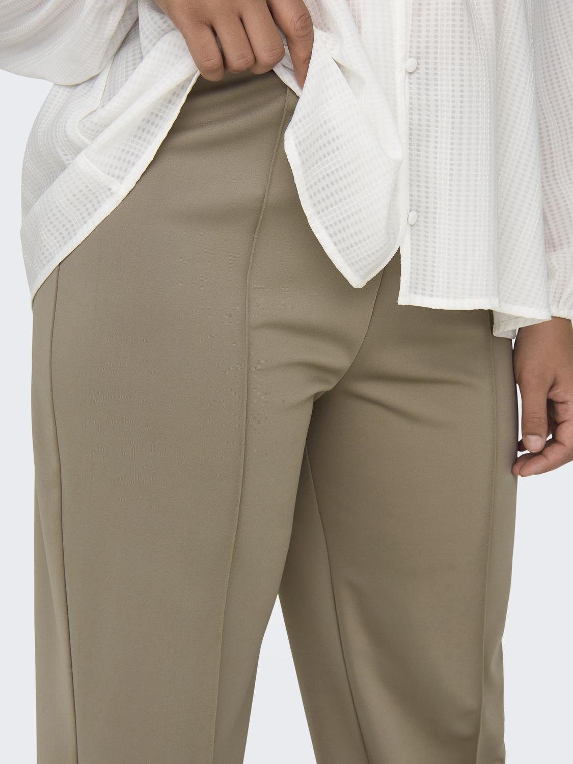 Only Carmakoma Carlaurel broek medium bruin