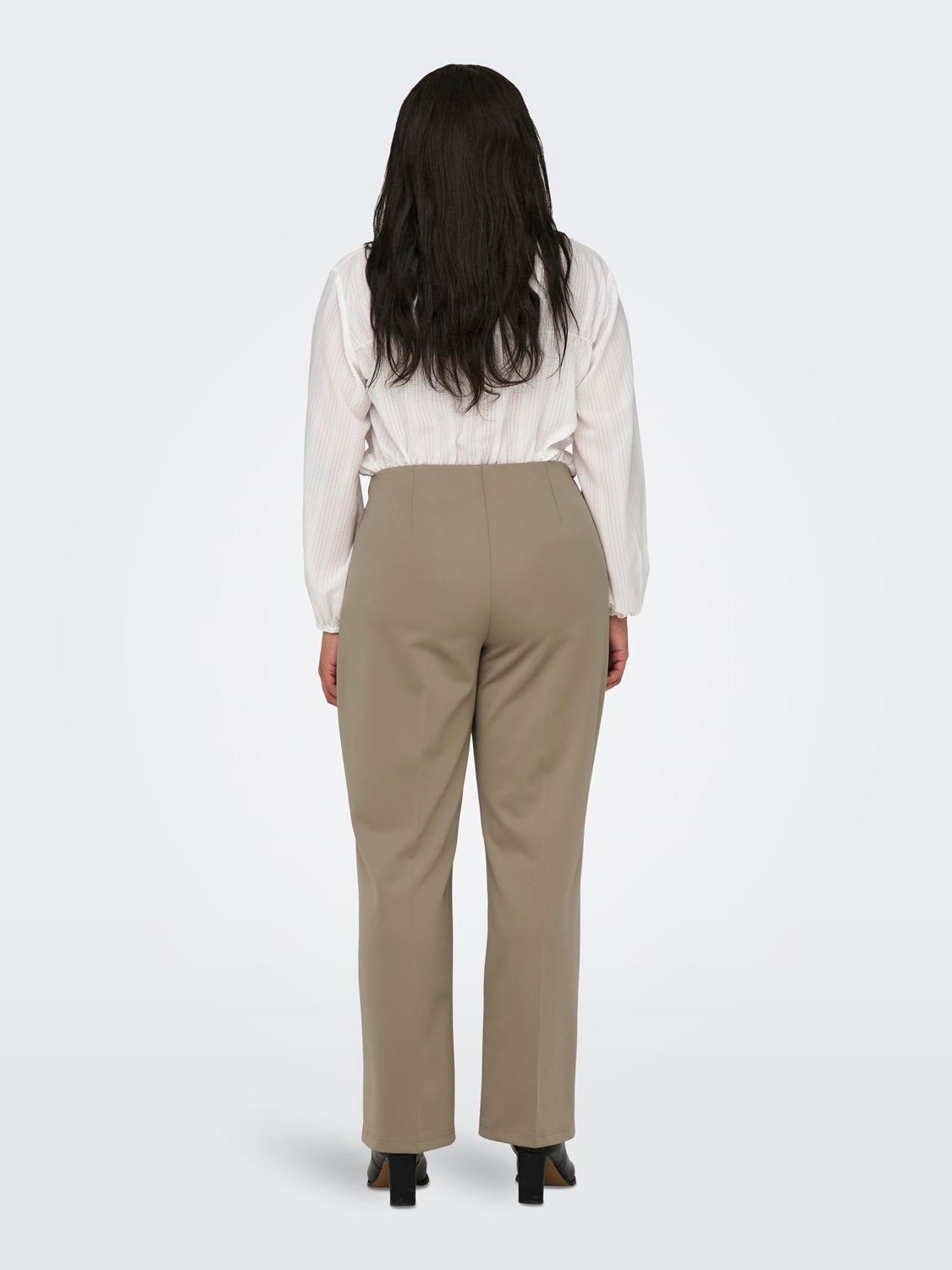 Only Carmakoma Carlaurel broek medium bruin