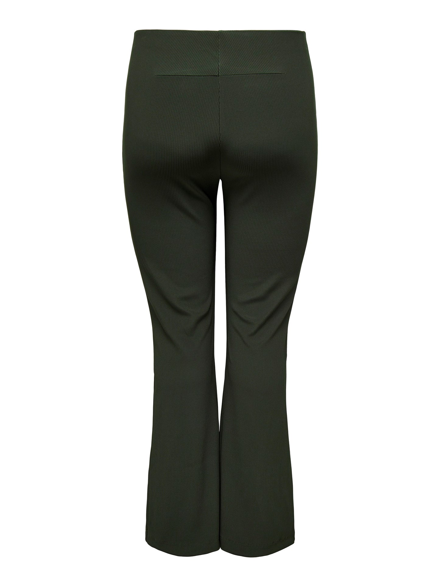 ONLY CARMAKOMA CARSALLY HW RIB FLARED PIN PANT GRIJS/GROEN