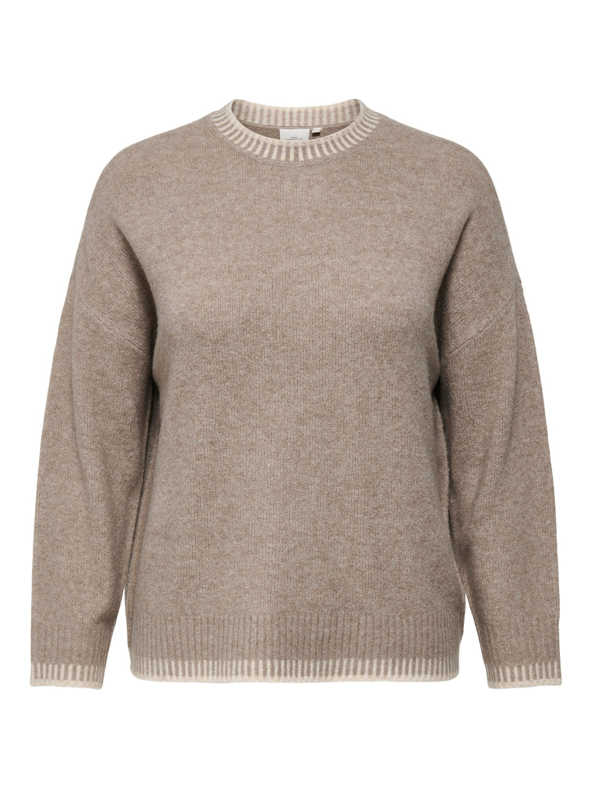 ONLY CARMAKOMA CARSILMA LS STITCH MOCK NECK KNT
