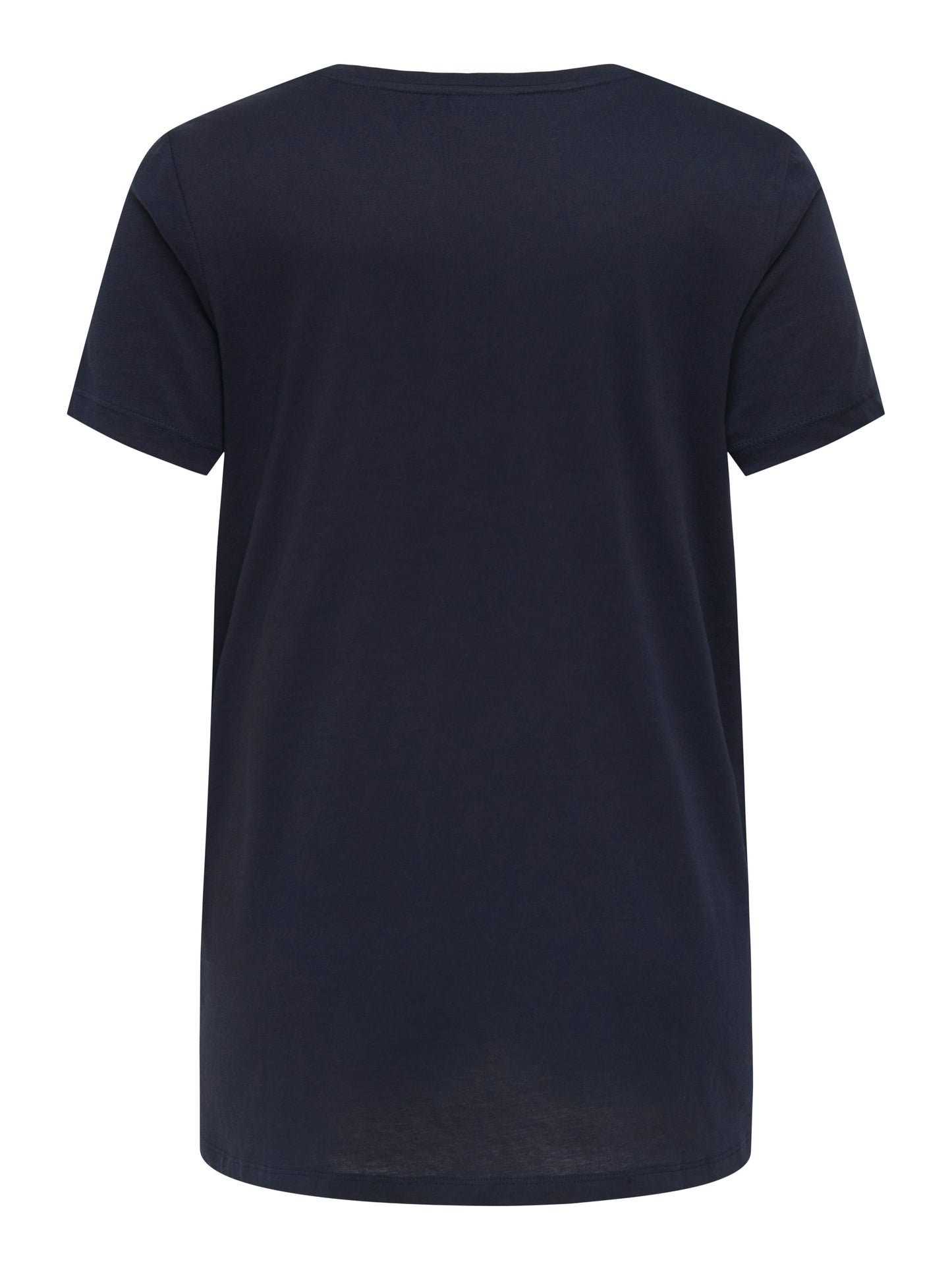 ONLY CARMAKOMA CARKALLIE LIFE SS V-NECK A-SHAPE TEE BLAUW