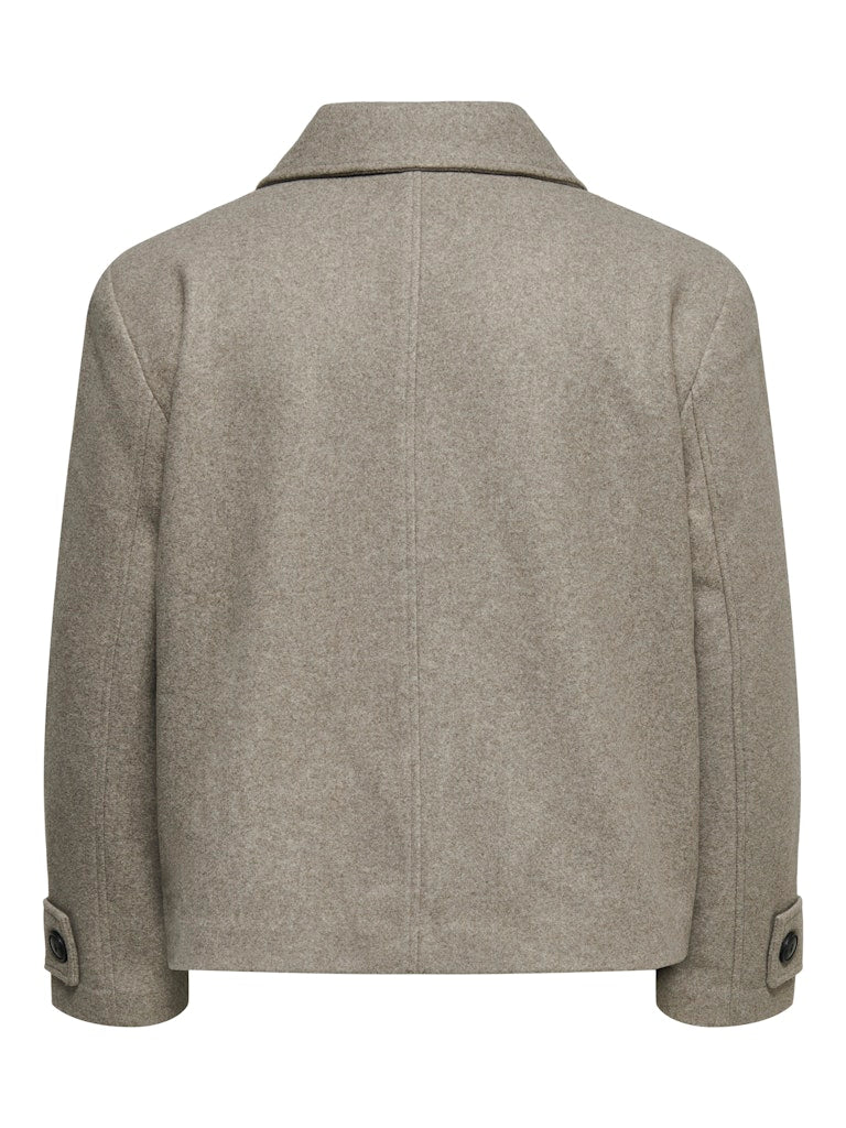 Only Carmakoma CARFREJA LIFE SHORT DB JACKET OTW NOOS Mocha Meringue