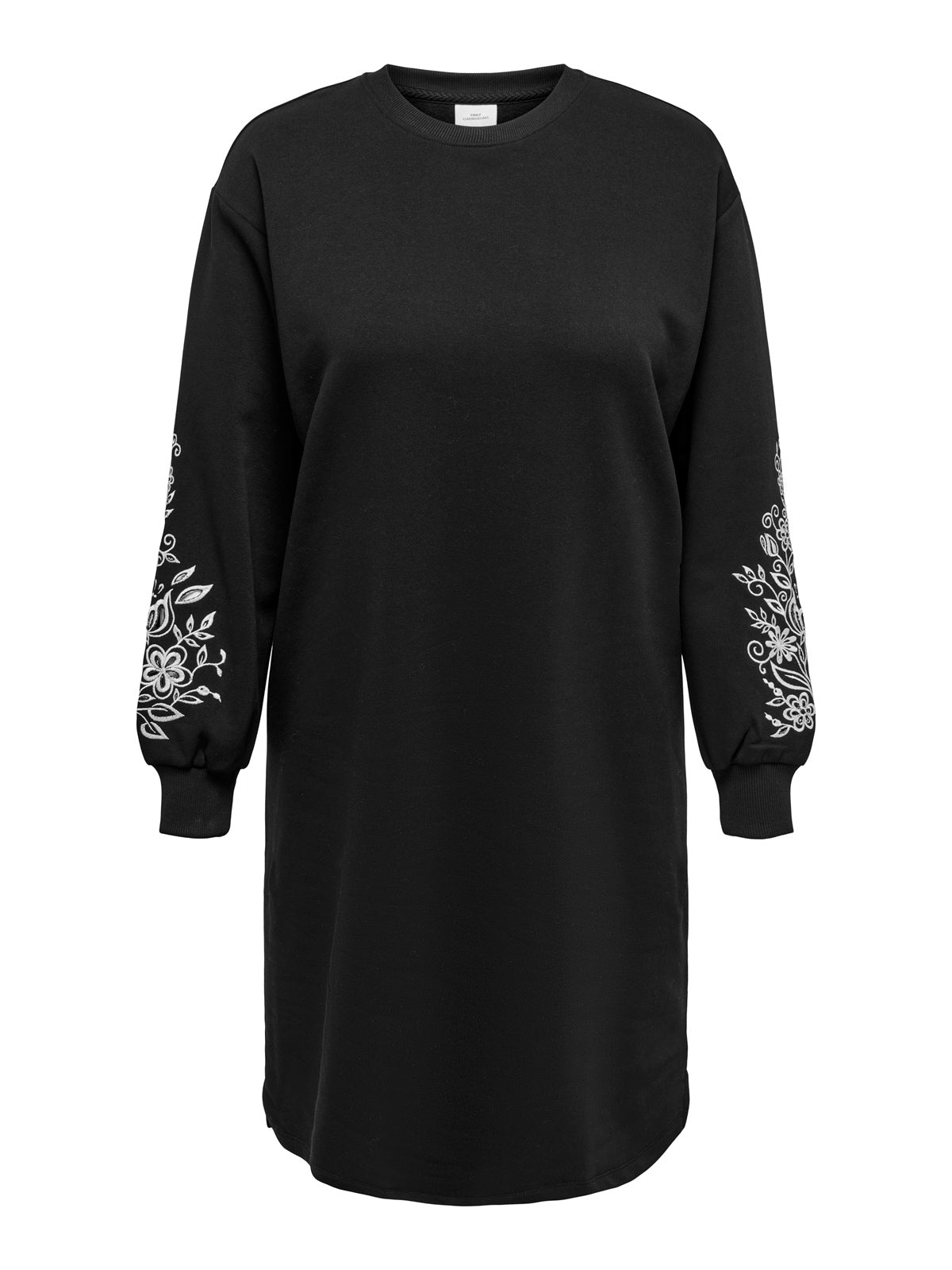 ONLY CARMAKOMA CARJENNA LS O-NECK SWEAT DRESS SWT ZWART