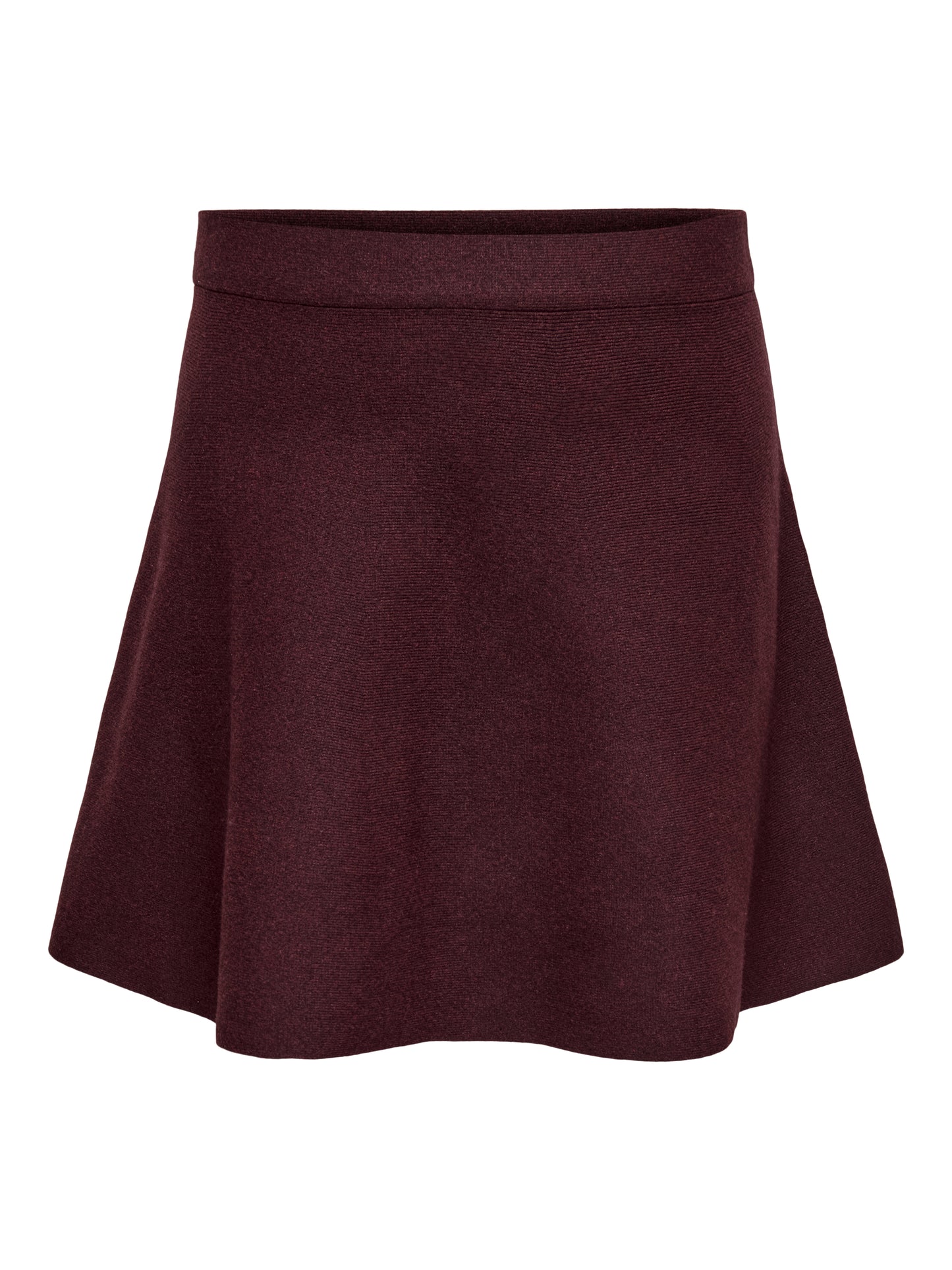ONLY CARMAKOMA CARAMA LIFE SKATER SKIRT KNT BORDEAUX ROOD