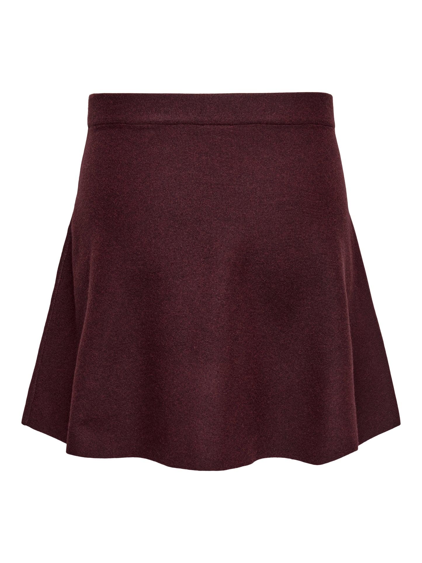ONLY CARMAKOMA CARAMA LIFE SKATER SKIRT KNT BORDEAUX ROOD