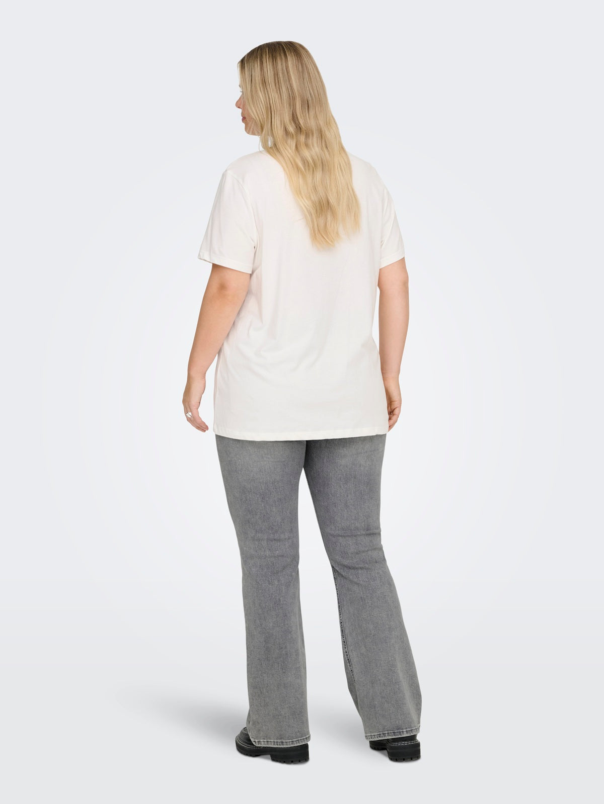 ONLY CARMAKOMA CARCRUZ SS O-NECK REG TEE JRS