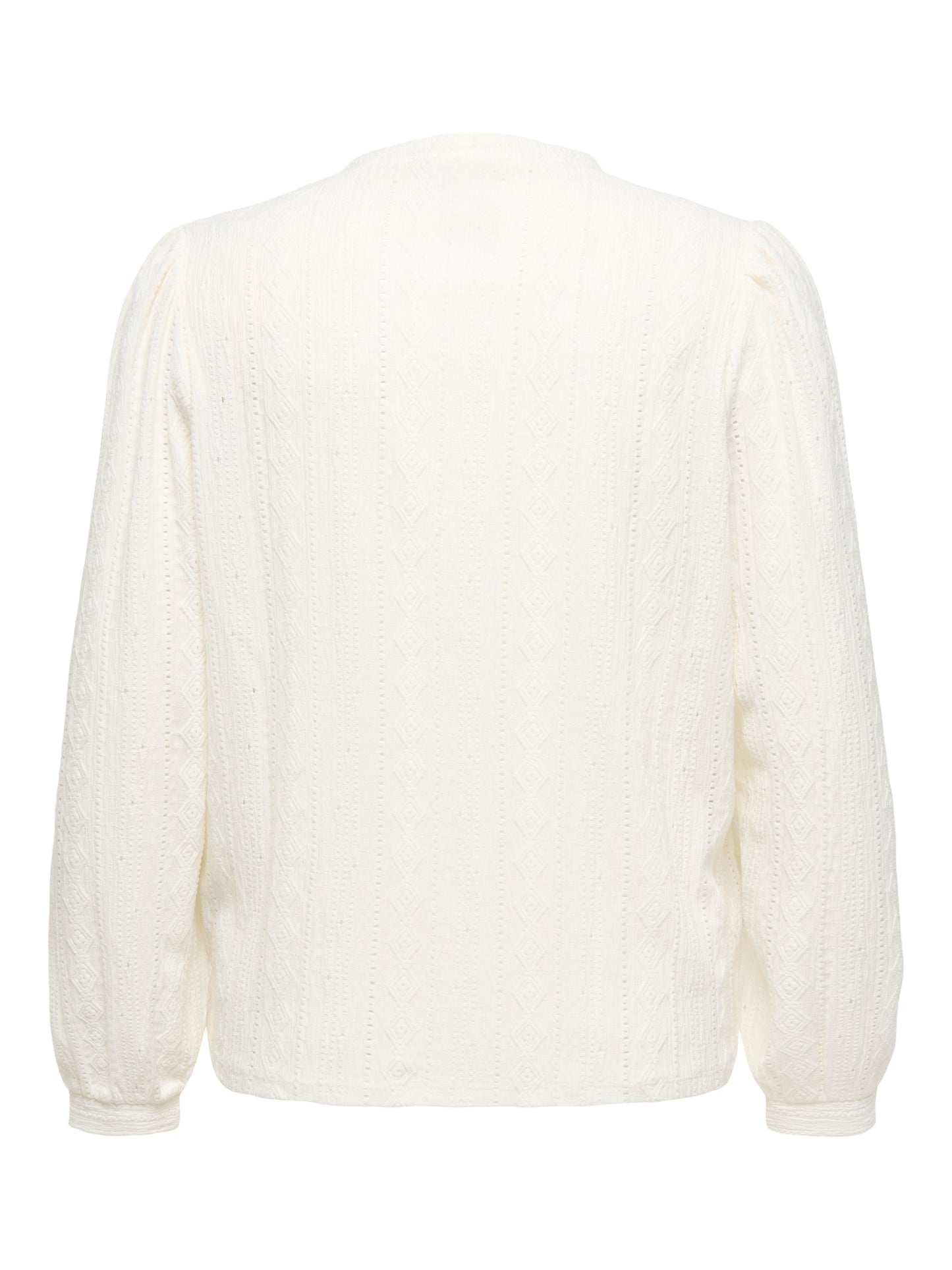ONLY CARMAKOMA CARMINNA L/S TOP JRS KLEUR WIT