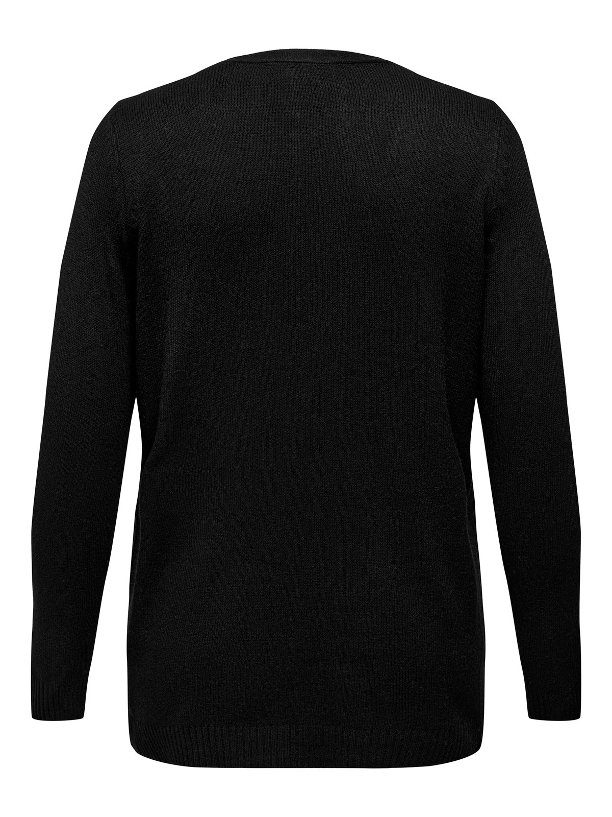ONLY CARMAKOMA CARESLY LIFE L/S OPEN CARDIGAN KNT NOOS ZWART