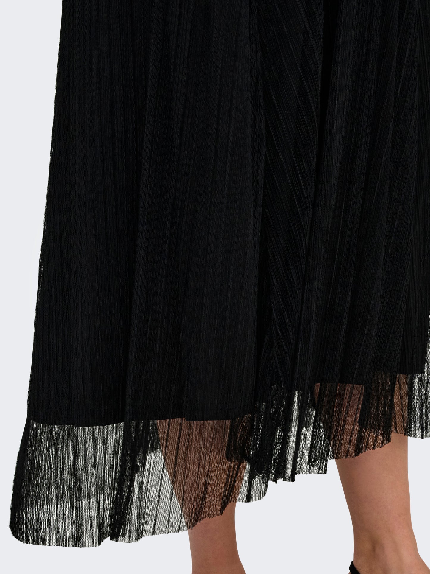 ONLY CARMAKOMA CARLAVINA SKIRT JRS ZWART