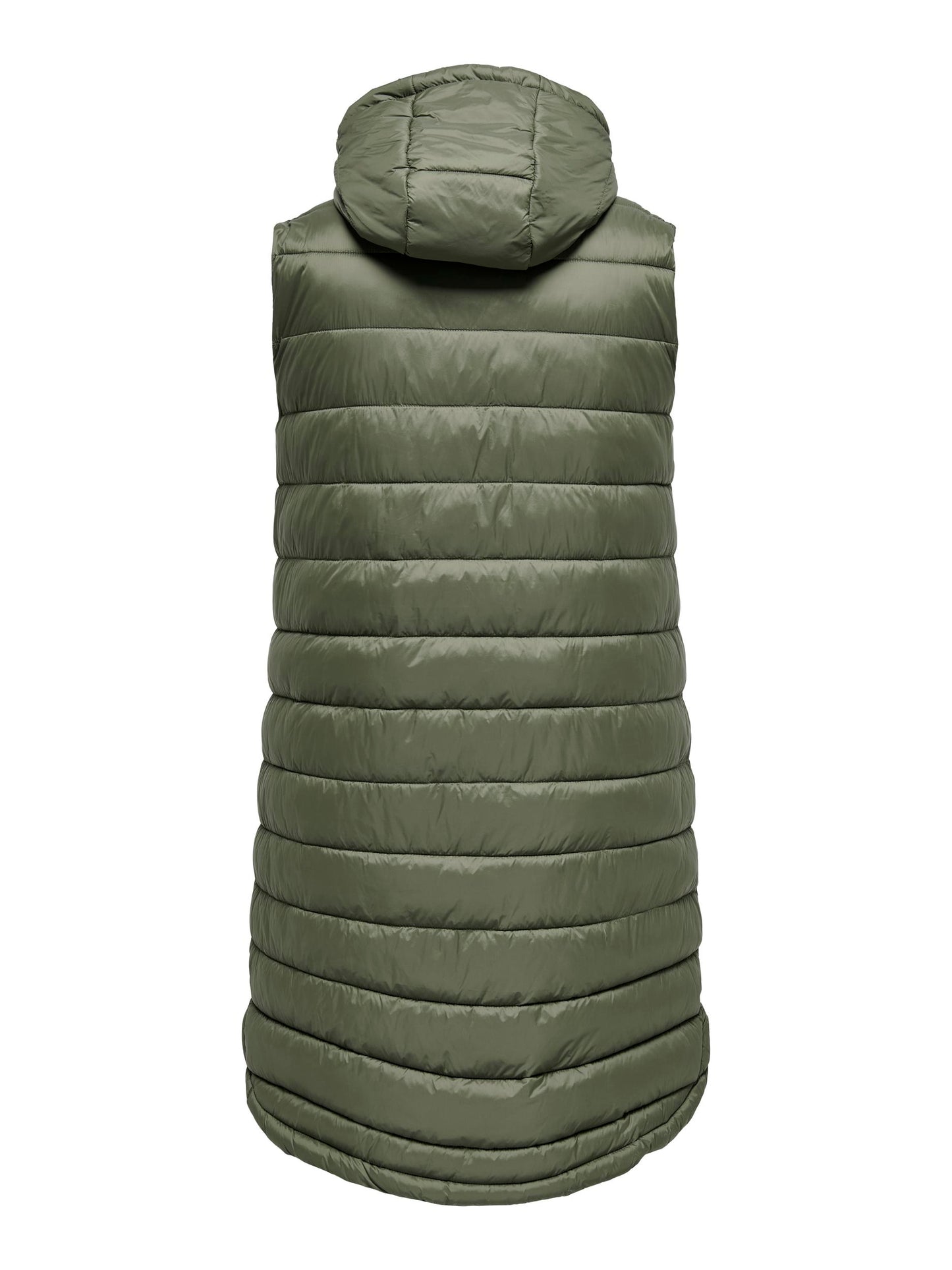 ONLY CARMAKOMA CARMELODY OVERSIZE QUILT WAISTCOAT OTW GROEN