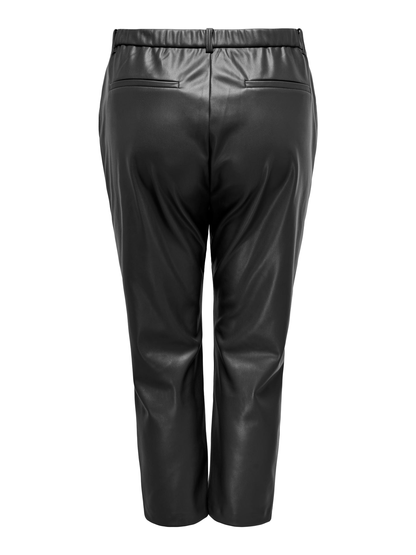 ONLY CARMAKOMA CARMIRI LIFE MW FAUX LEA CIGARETTE PNT ZWART