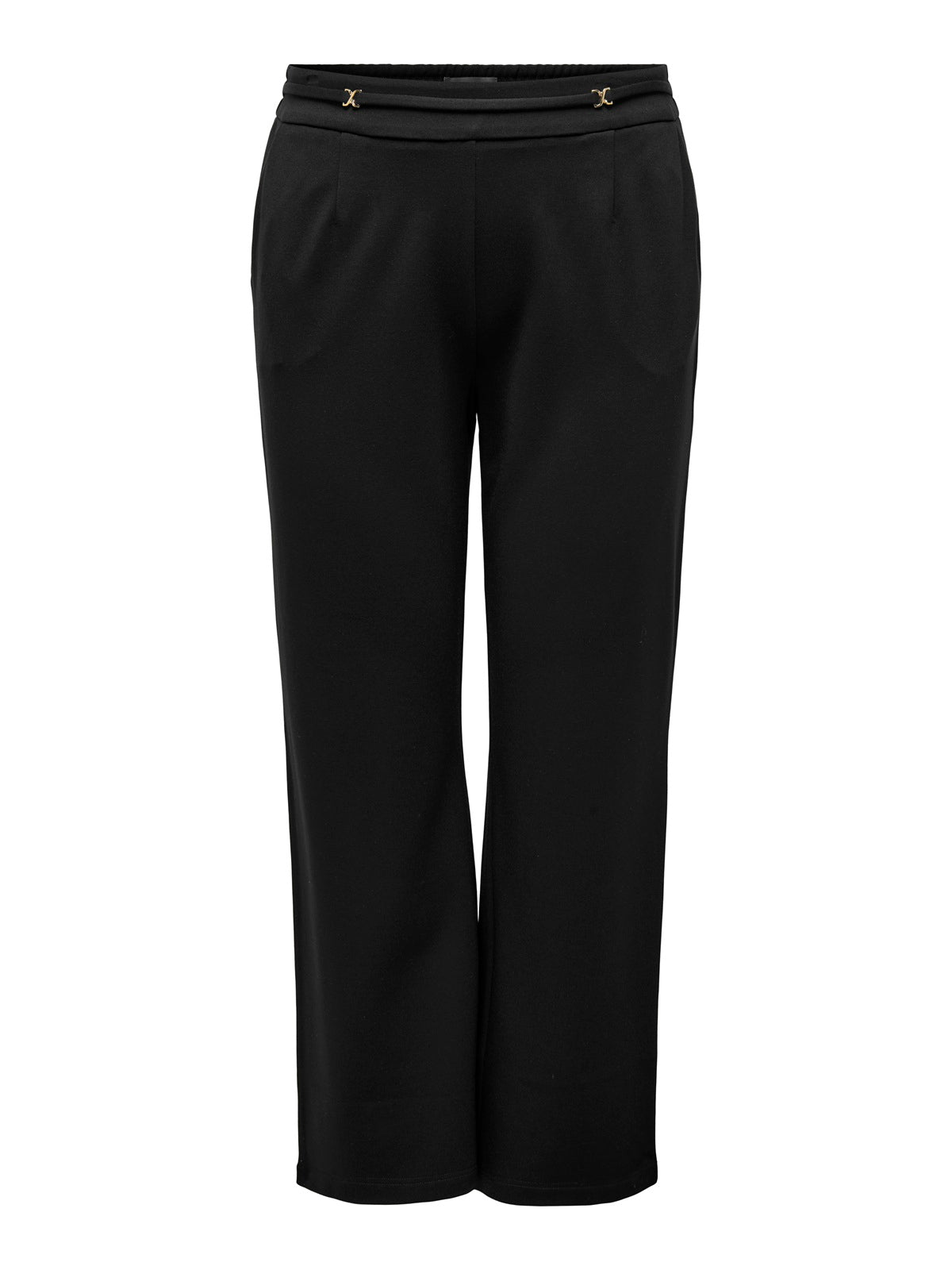 ONLY CARMAKOMA CARGOLDTRASH LIFE HW BELT WIDE PANT PNT ZWART