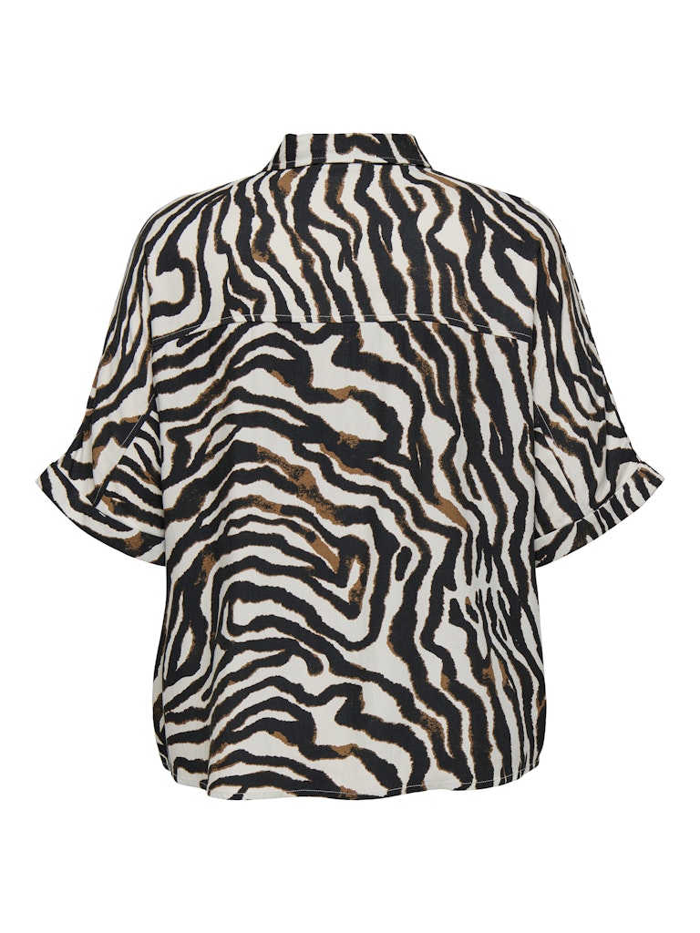 Only Carmakoma CARBERTE LIFE 2/4 SHIRT AOP Pumice Stone