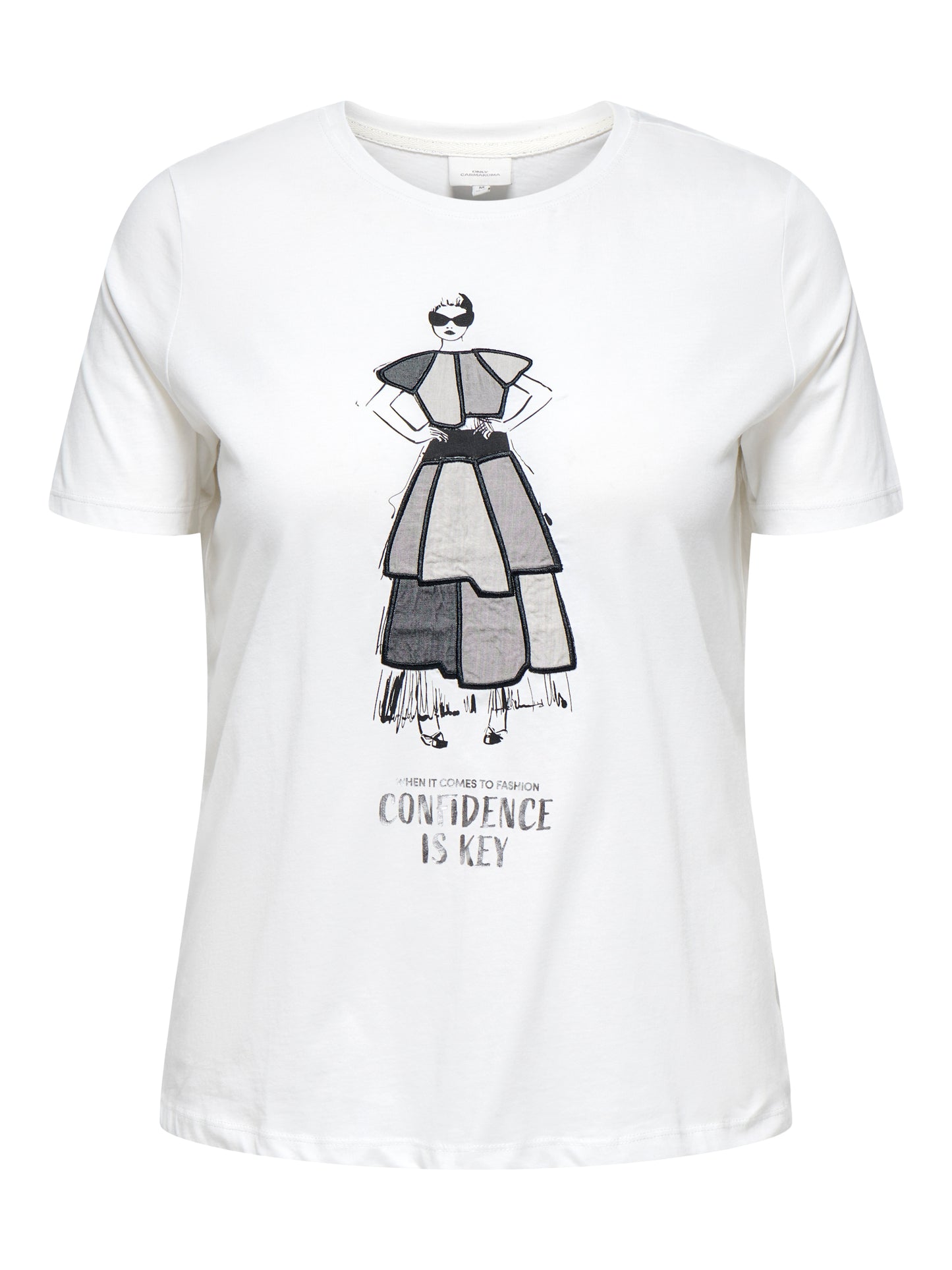 ONLY CARMAKOMA CARKITA LIFE SS JEANS TEE JRS
