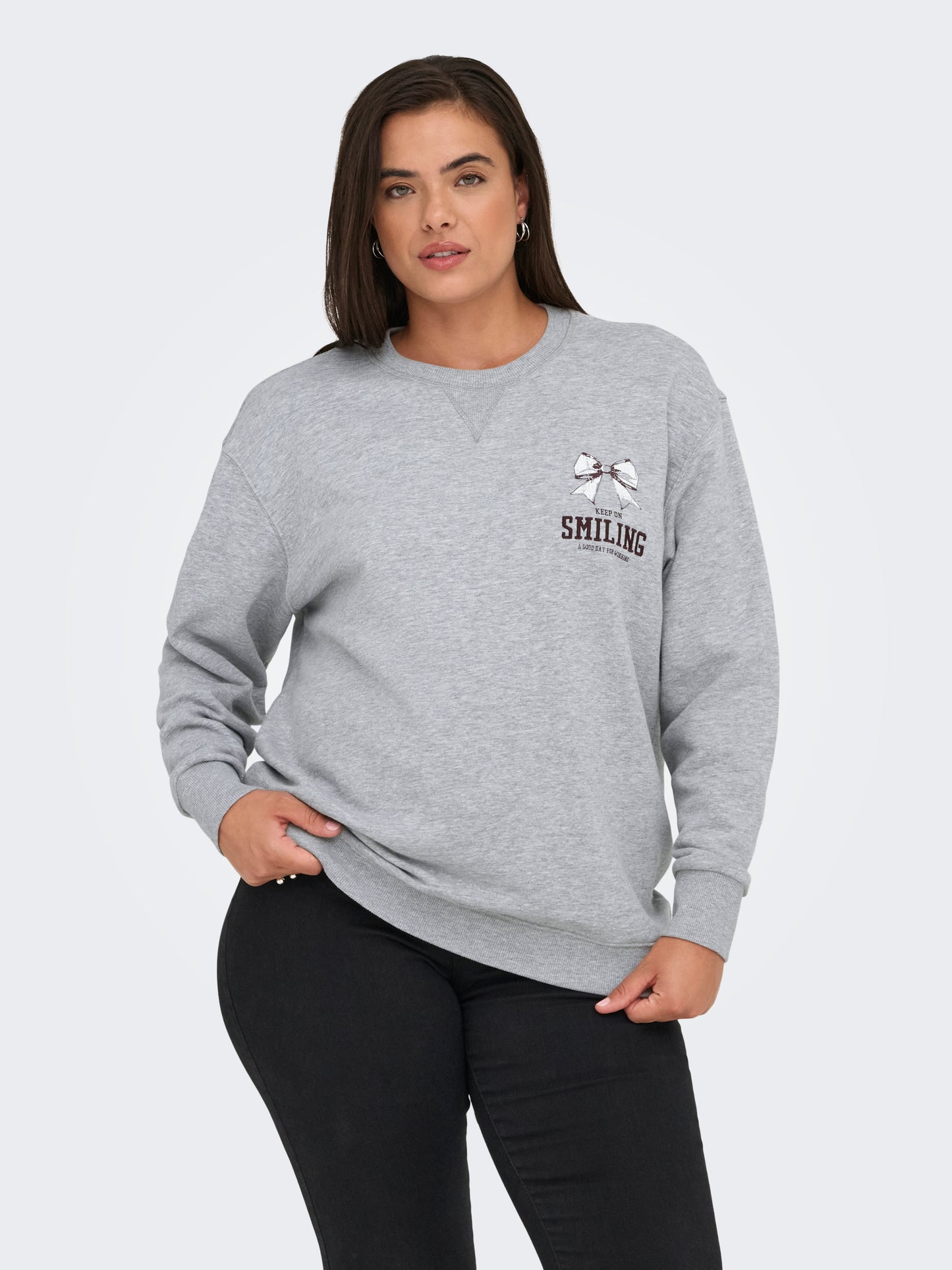 ONLY CARMAKOMA CARIGGY L/S O-NECK SWEAT JRS