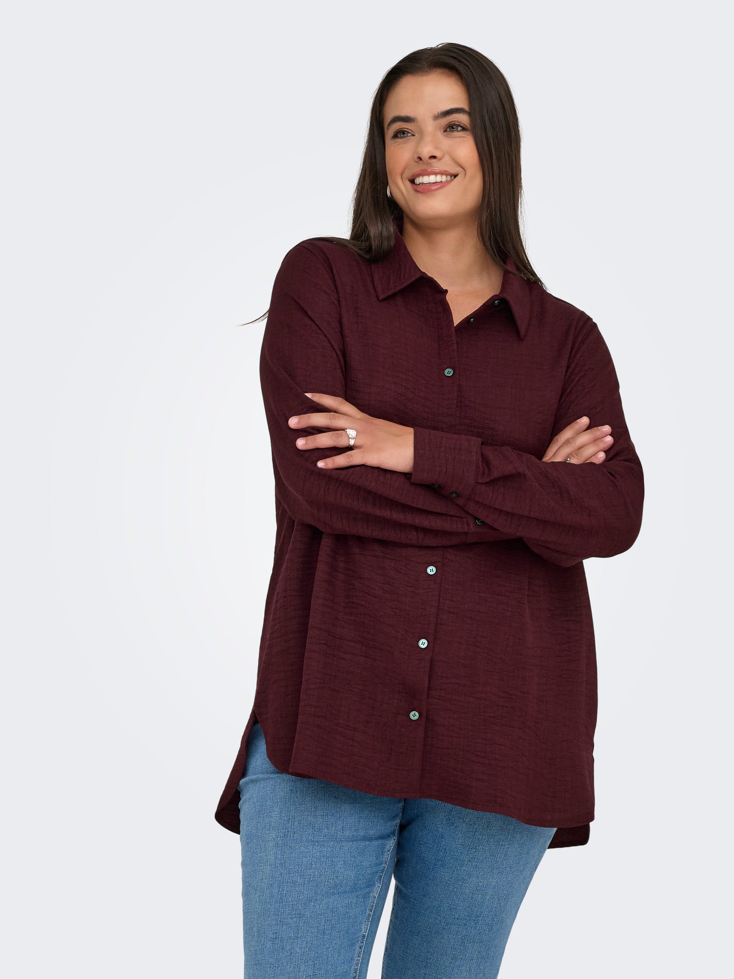ONLY CARMAKOMA CARBAY LS SHIRT WVN BF PAARS