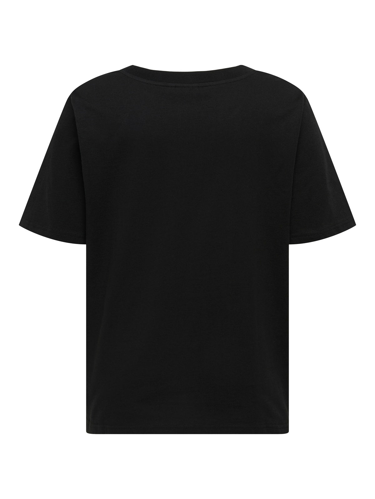 ONLY CARMAKOMA CARRIRI 2/4 O-NECK BOXY TEE JRS ZWART