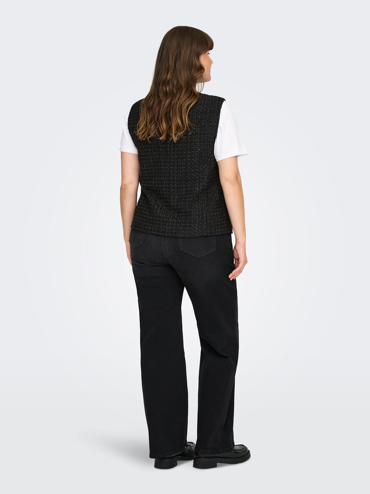 ONLY CARMAKOMA CARSHONA LIFE S/L BOUCLE WAISTCOAT