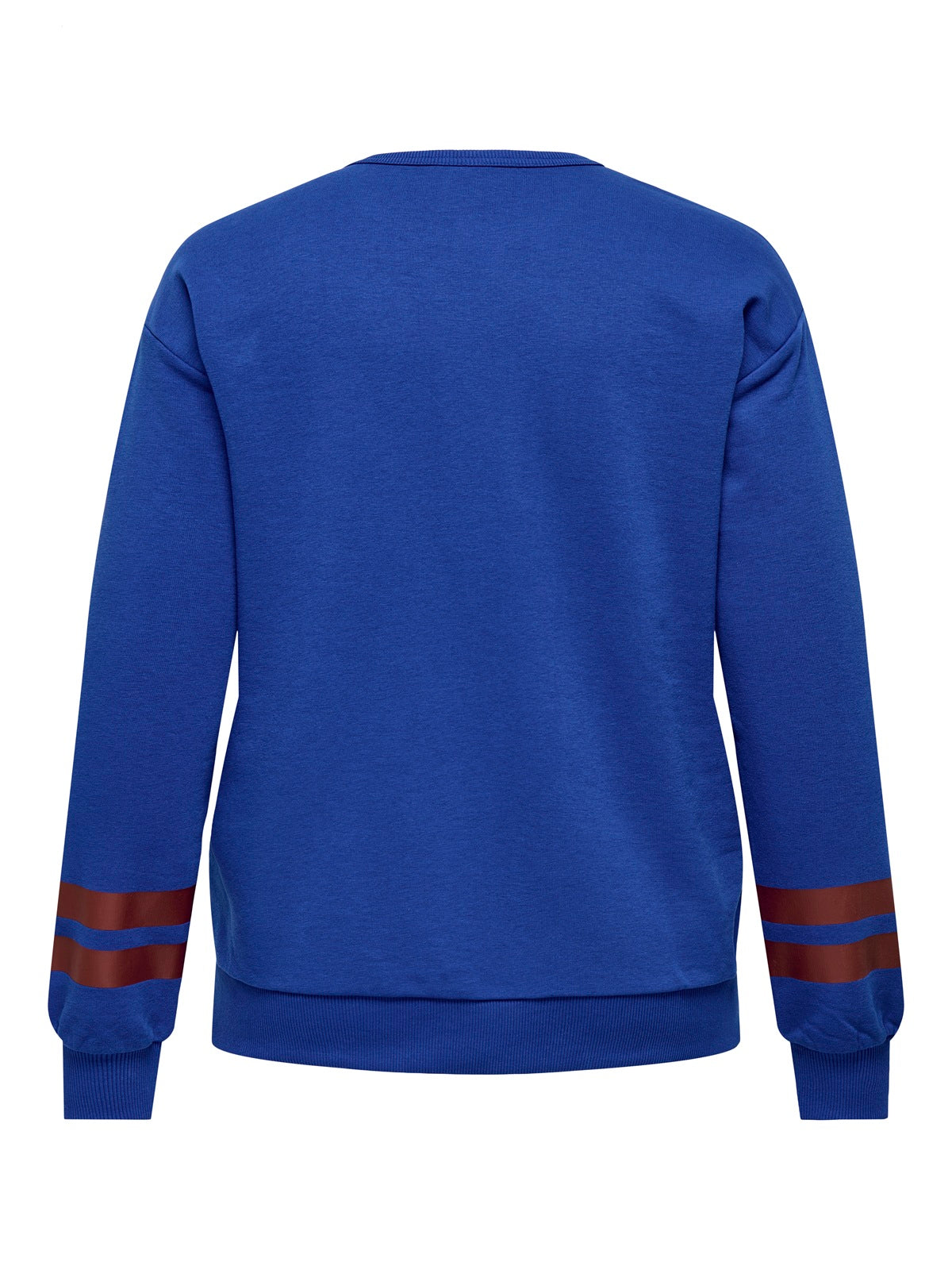 ONLY CARMAKOMA CARBEN L/S O-NECK SWEAT JRS BLAUW