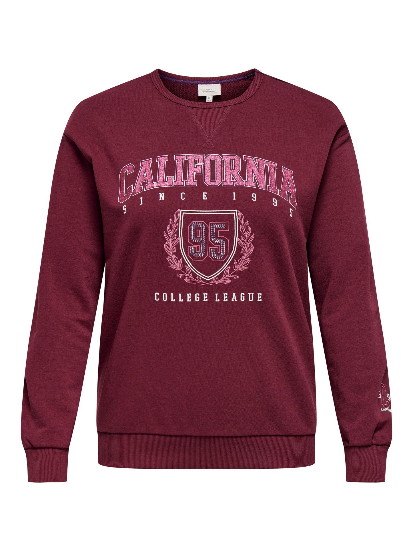 ONLY CARMAKOMA CARBEN L/S O-NECK SWEAT JRS ROO