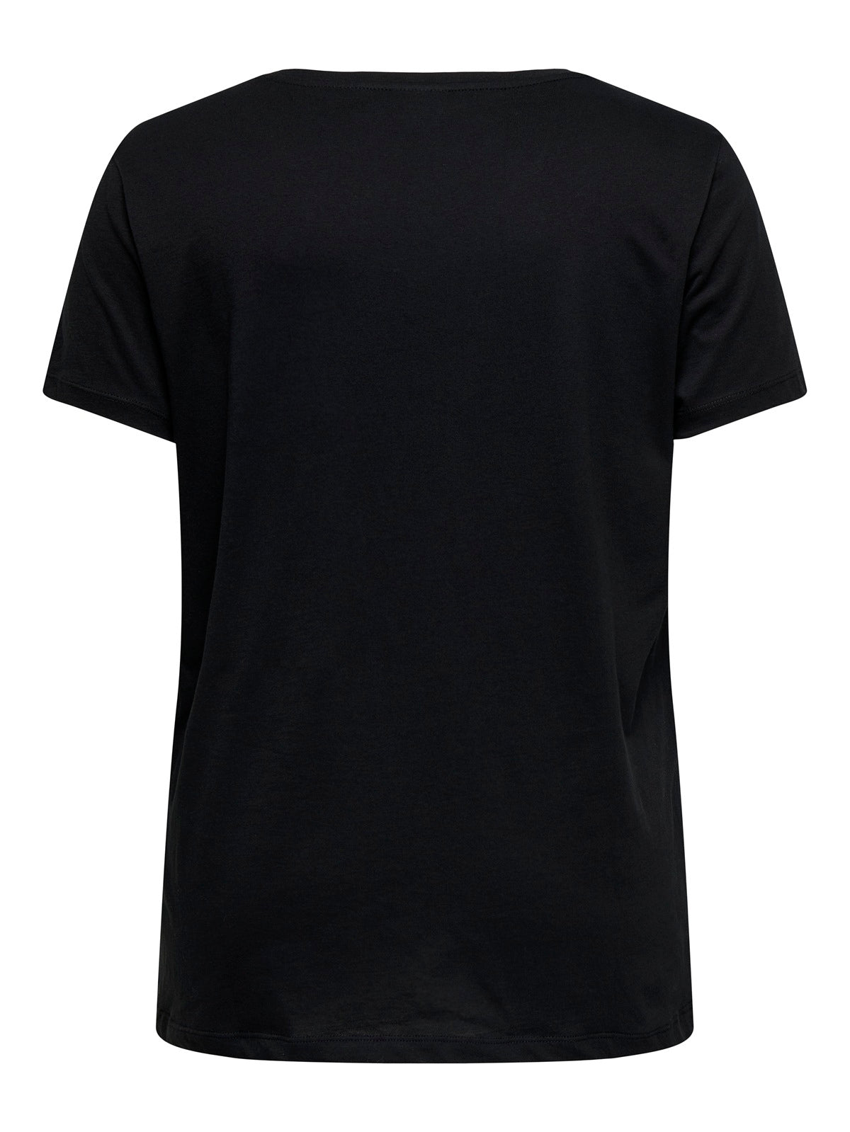 ONLY CARMAKOMA  CARLYDIA LIFE SS V-NECK REG TEE JRS Zwart