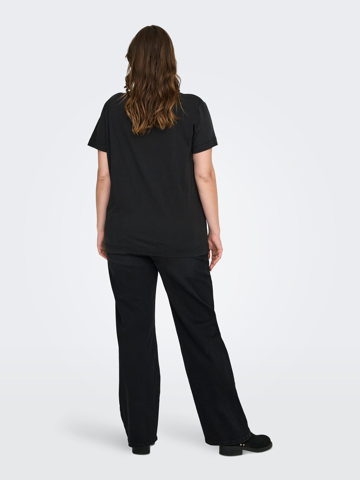 ONLY CARMAKOMA  CARMILLE LIFE S/S V-NECK REG TEE JRS