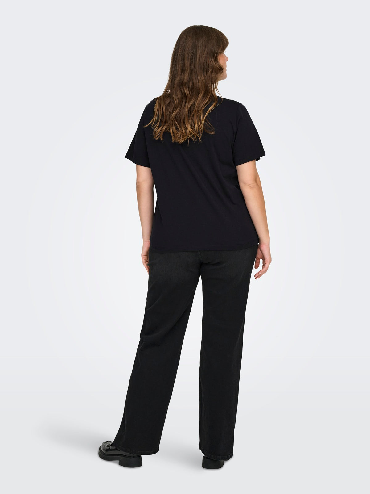 ONLY CARMAKOMA  CARCHRISTA S/S O-NECK JEANS FIT TEE JRS